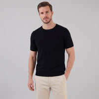 Herren Strickshirt Kurzarm mit Rundhalsausschnitt | Gregor