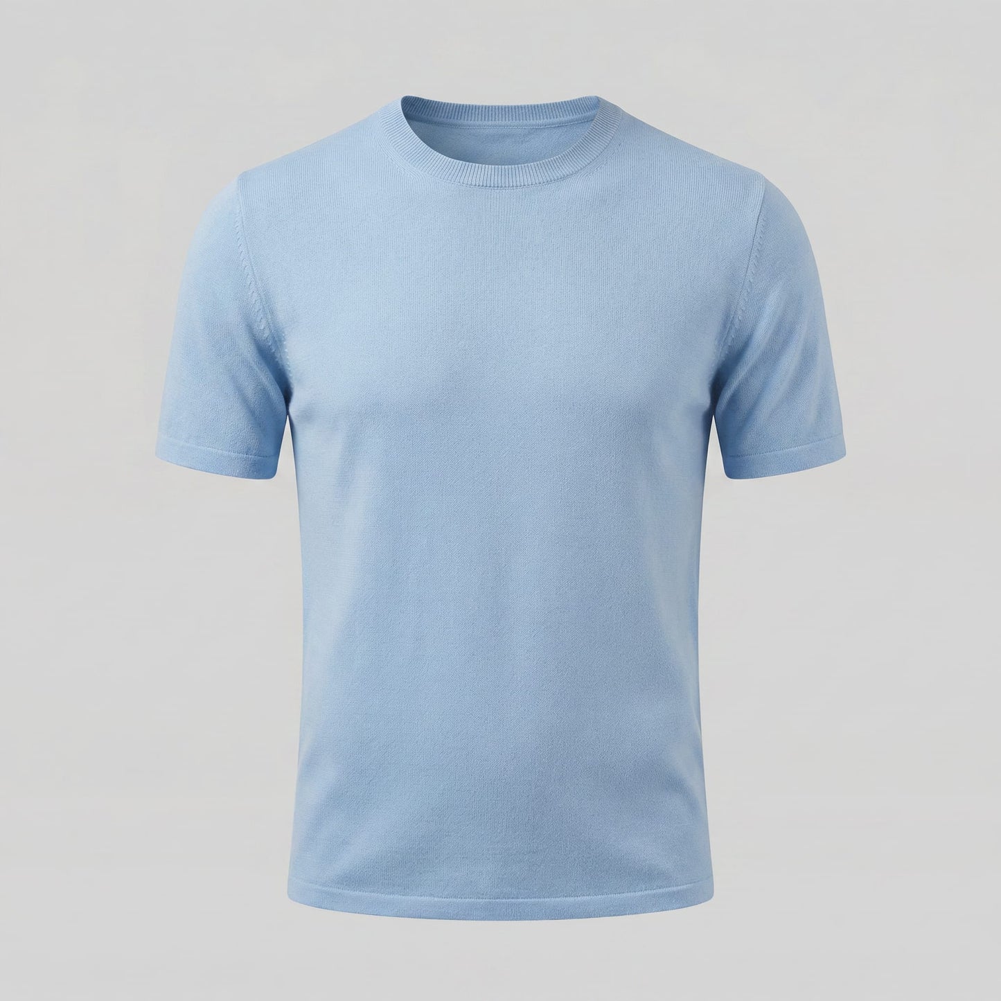 Herren Strickshirt Kurzarm mit Rundhalsausschnitt | Gregor_24