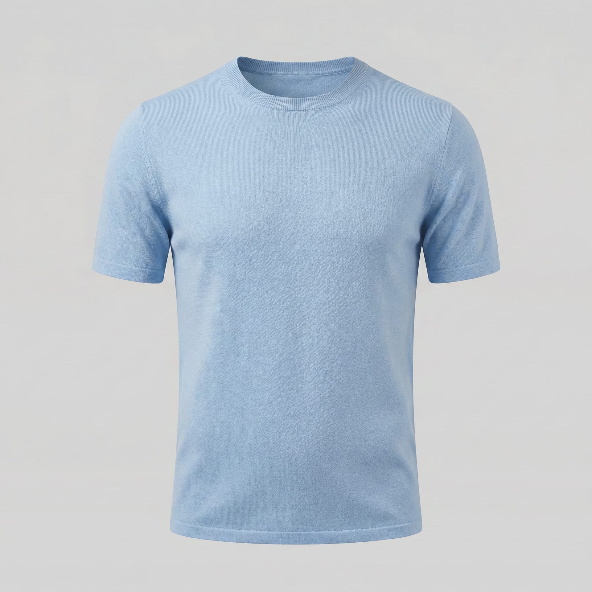 Herren Strickshirt Kurzarm mit Rundhalsausschnitt | Gregor