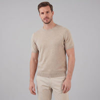 Herren Strickshirt Kurzarm mit Rundhalsausschnitt | Gregor