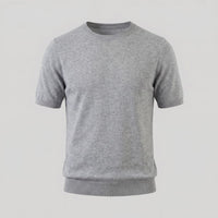Herren Strickshirt Kurzarm mit Rundhalsausschnitt | Gregor