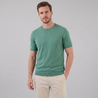 Herren Strickshirt Kurzarm mit Rundhalsausschnitt | Gregor