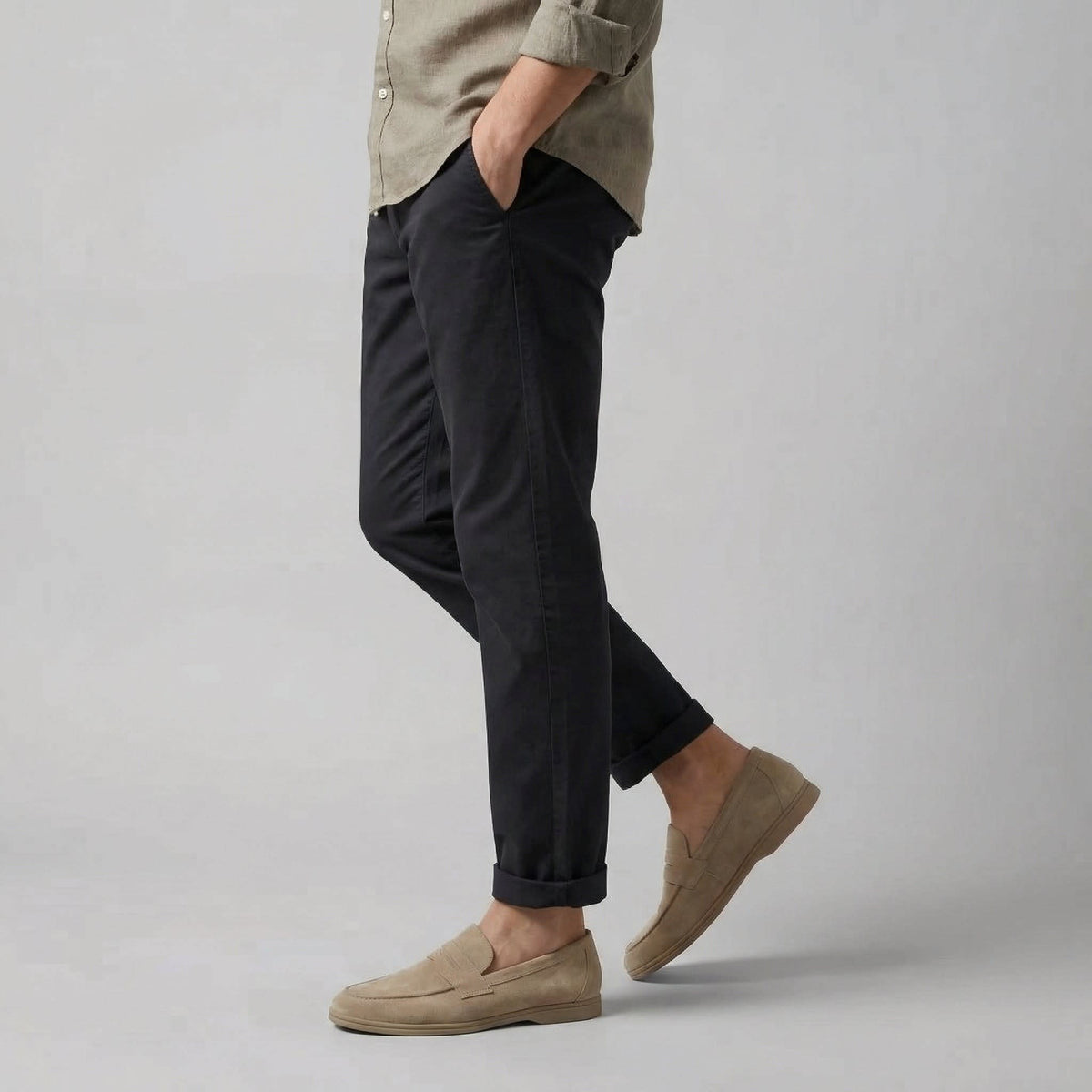 Herren Wildleder-Loafer mit Mokassinnaht | Hendrik