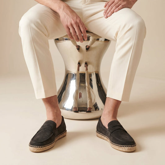Herren Wildleder-Loafer mit Espadrille-Sohle | Henning_1