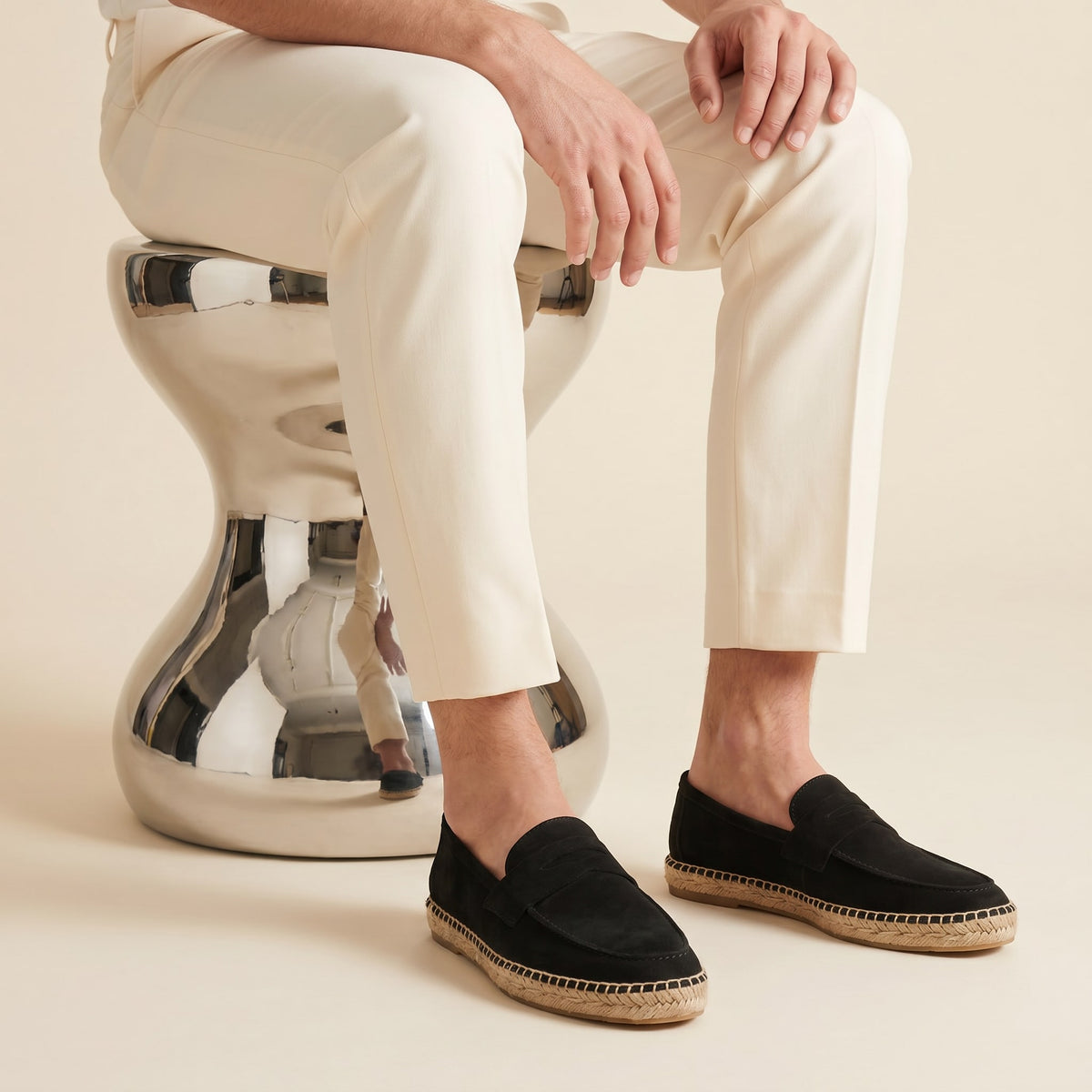 Herren Wildleder-Loafer mit Espadrille-Sohle | Henning_13