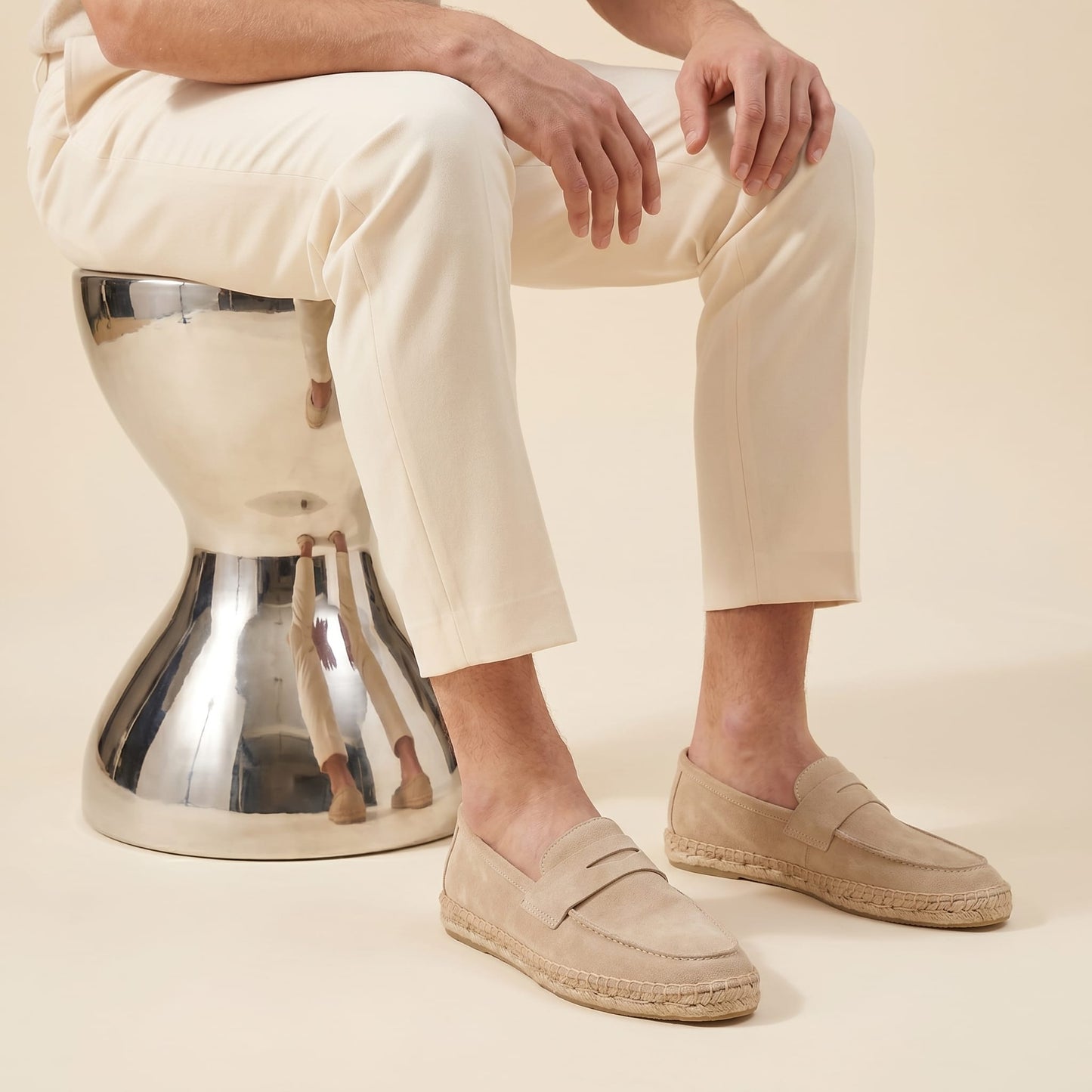 Herren Wildleder-Loafer mit Espadrille-Sohle | Henning_19