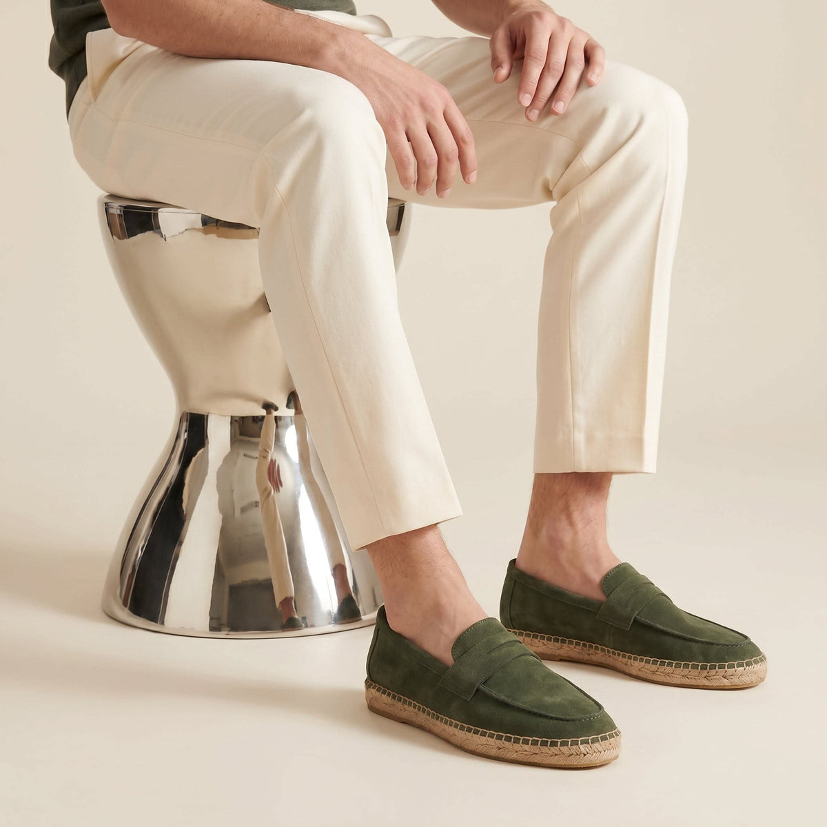 Herren Wildleder-Loafer mit Espadrille-Sohle | Henning_25