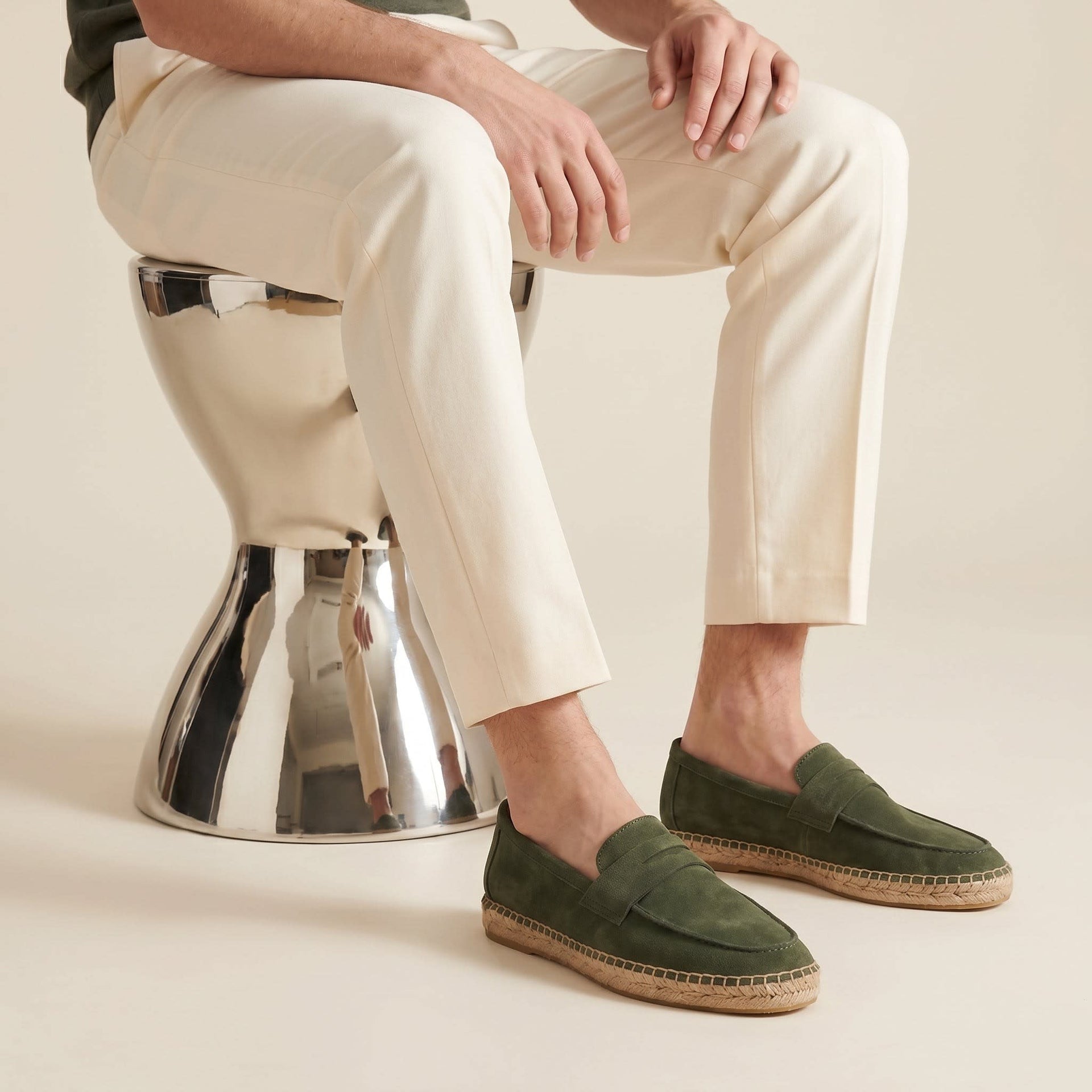 Herren Wildleder-Loafer mit Espadrille-Sohle | Henning