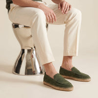 Herren Wildleder-Loafer mit Espadrille-Sohle | Henning