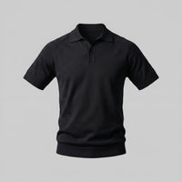 Herren Feinstrickpoloshirt mit offenem Kragen | Lorenz