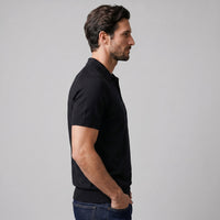 Herren Feinstrickpoloshirt mit offenem Kragen | Lorenz