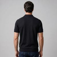 Herren Feinstrickpoloshirt mit offenem Kragen | Lorenz
