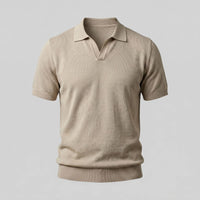 Herren Feinstrickpoloshirt mit offenem Kragen | Lorenz