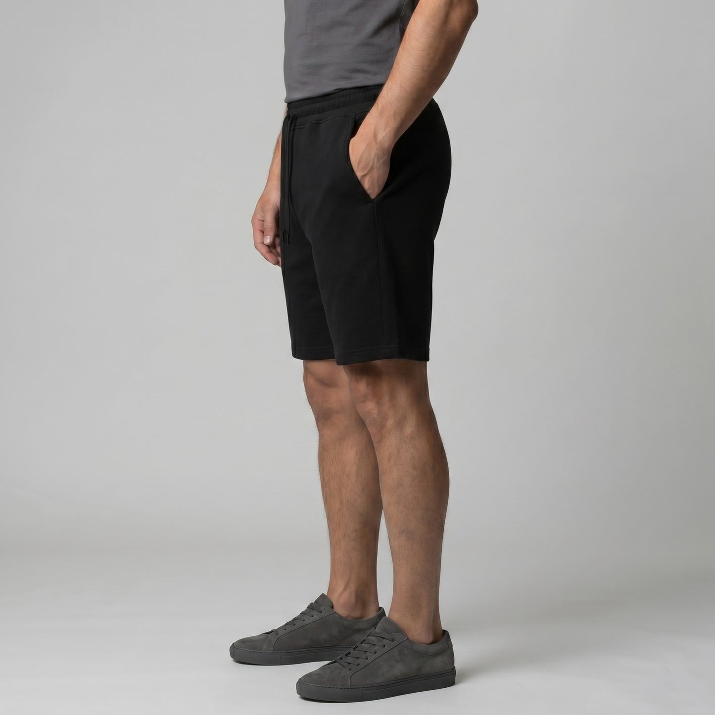 Herren Fleeceshorts mit Kordelzug | Peer_2
