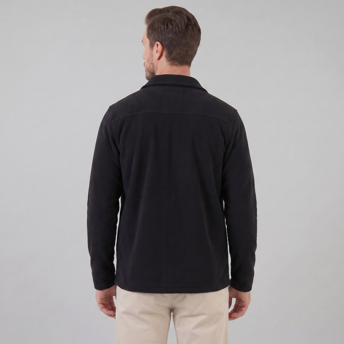 Herren Fleecejacke mit Hemdkragen | Ehrenfried