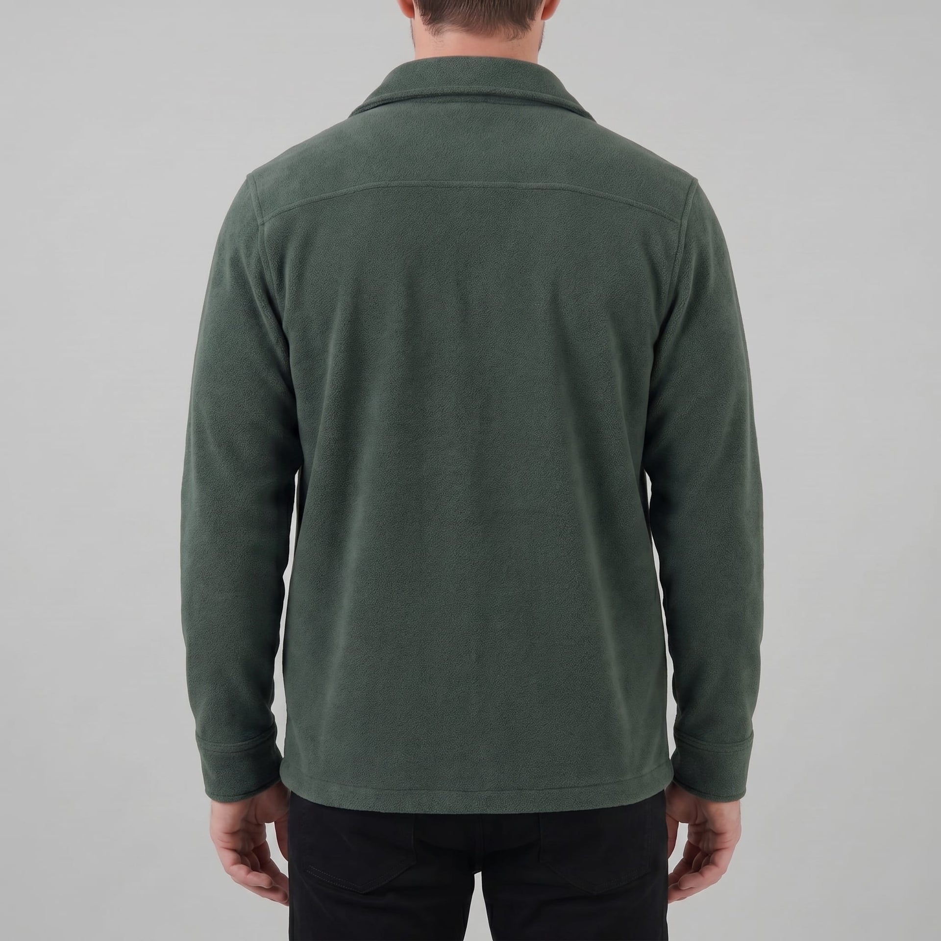 Herren Fleecejacke mit Hemdkragen | Ehrenfried