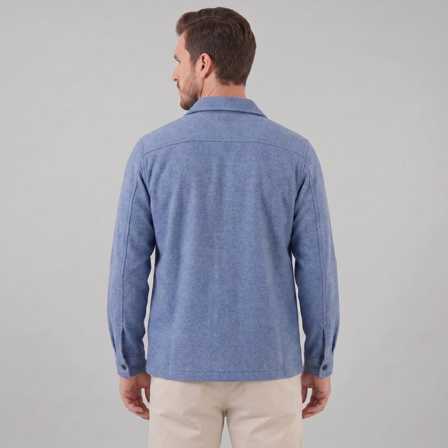 Herren Fleecejacke mit Hemdkragen | Ehrenfried_24
