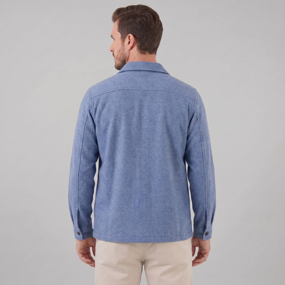 Herren Fleecejacke mit Hemdkragen | Ehrenfried