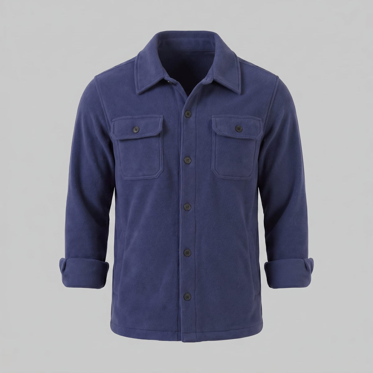 Herren Fleecejacke mit Hemdkragen | Ehrenfried