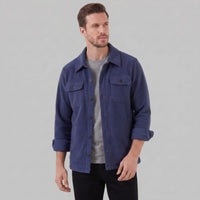 Herren Fleecejacke mit Hemdkragen | Ehrenfried