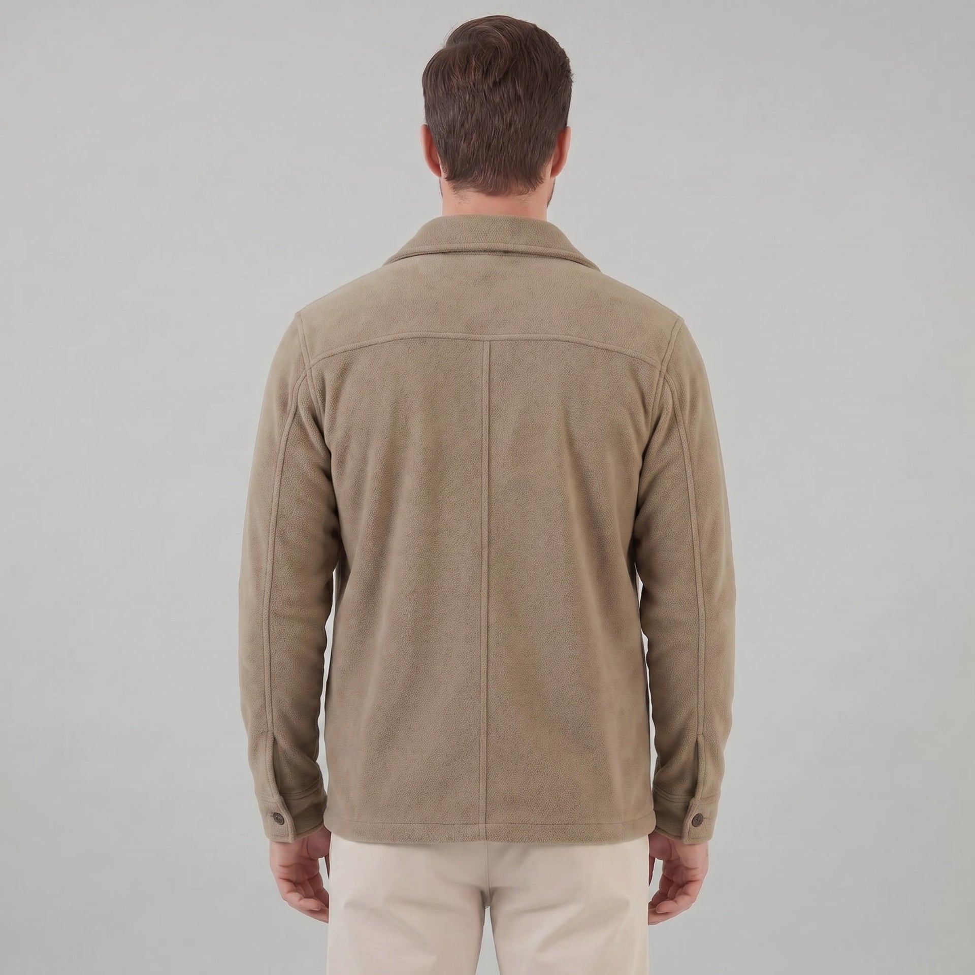 Herren Fleecejacke mit Hemdkragen | Ehrenfried