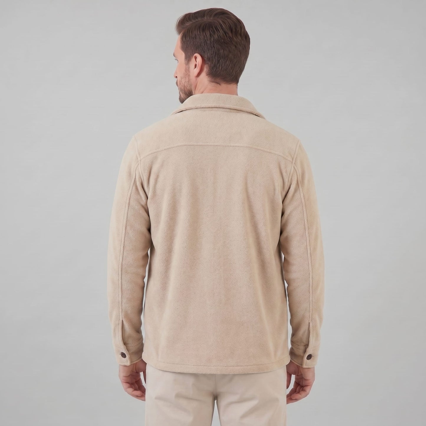 Herren Fleecejacke mit Hemdkragen | Ehrenfried_4