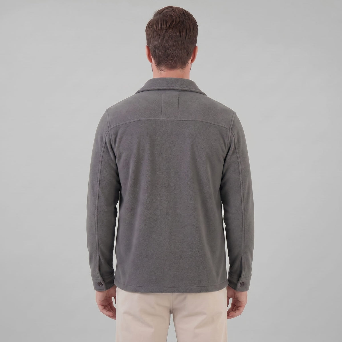Herren Fleecejacke mit Hemdkragen | Ehrenfried