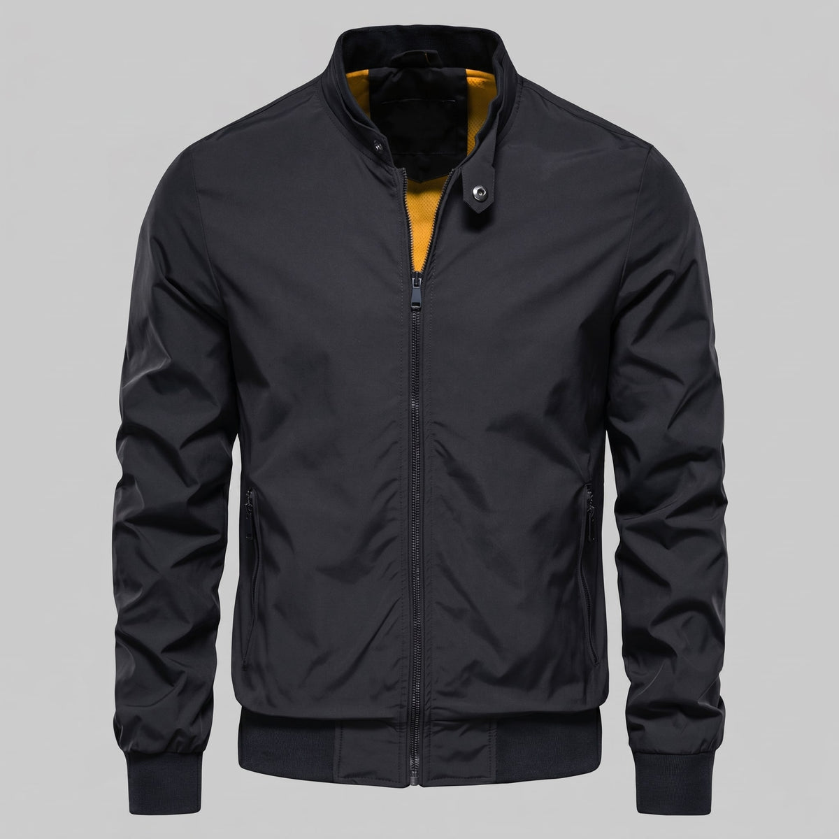 Herren Bomberjacke Slim Fit mit Stehkragen | Eilert_2