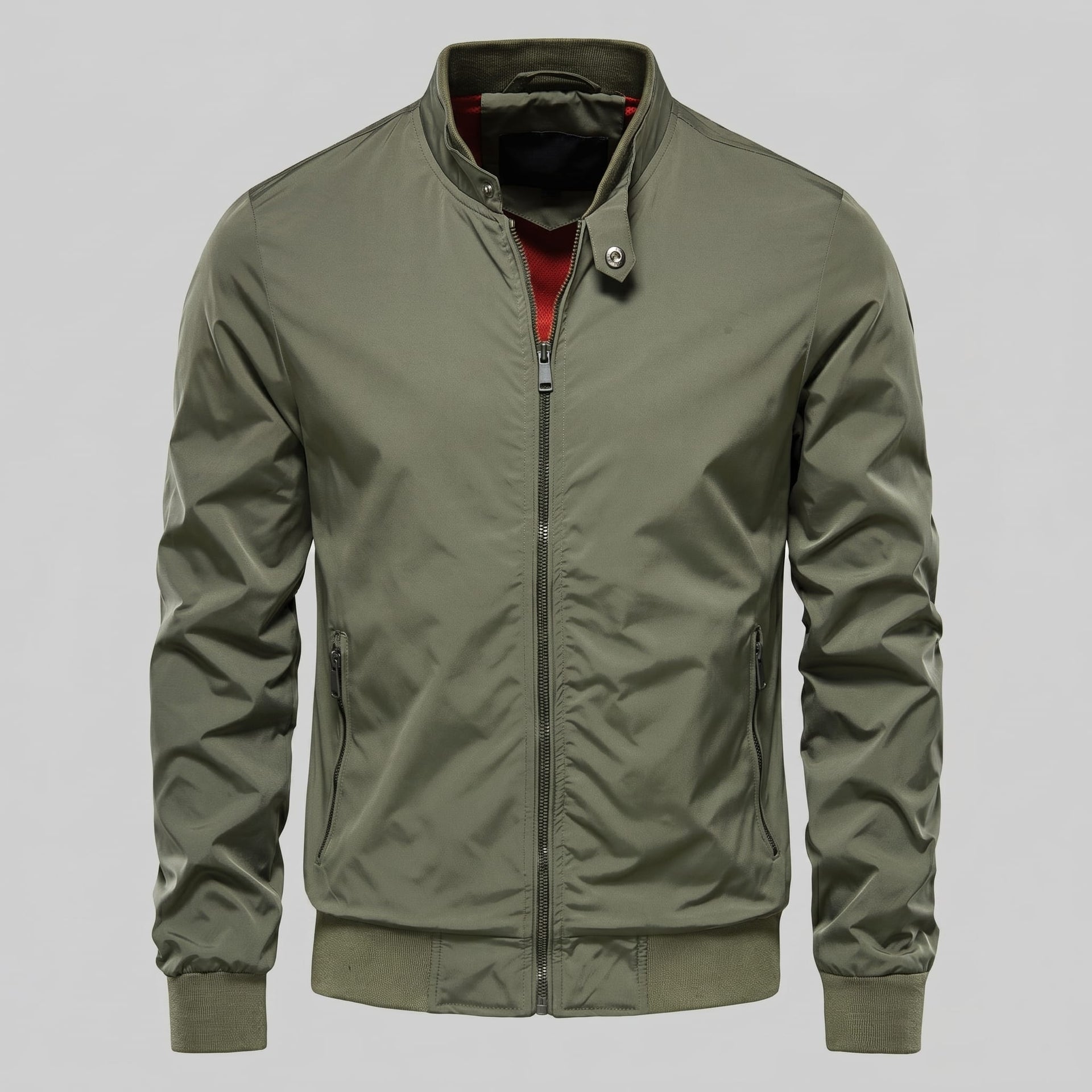 Herren Bomberjacke Slim Fit mit Stehkragen | Eilert