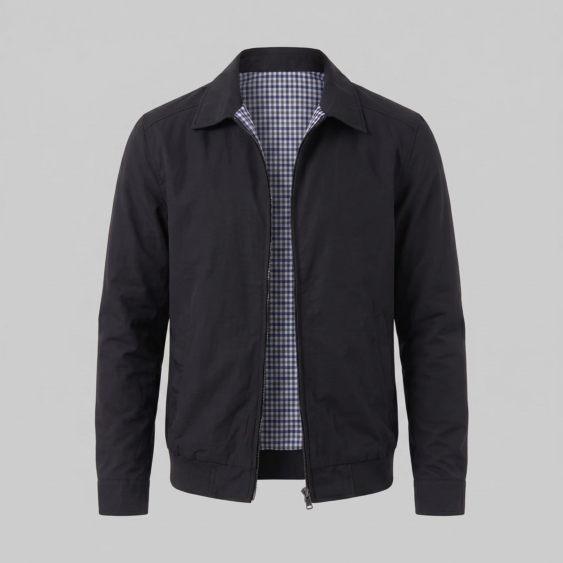 Herren Harrington-Jacke mit Karofutter | Timm