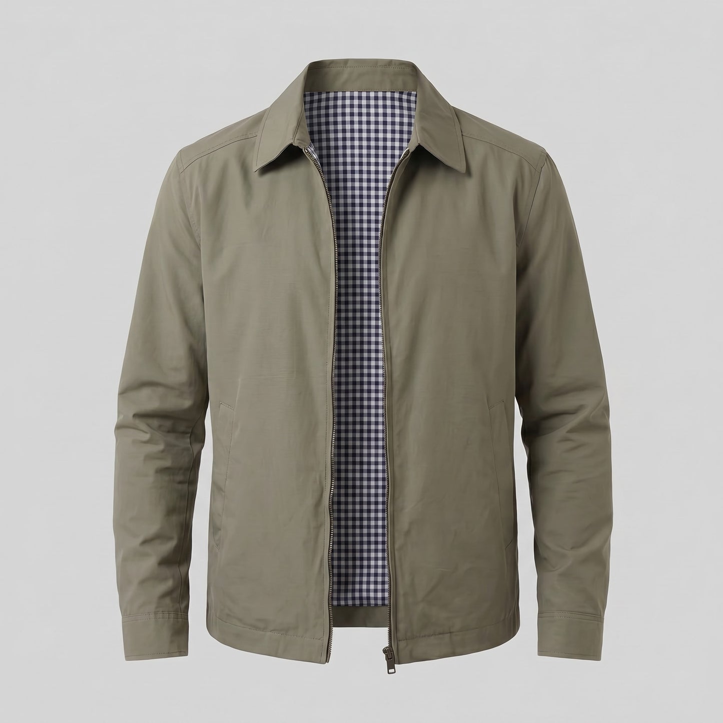 Herren Harrington-Jacke mit Karofutter | Timm_15