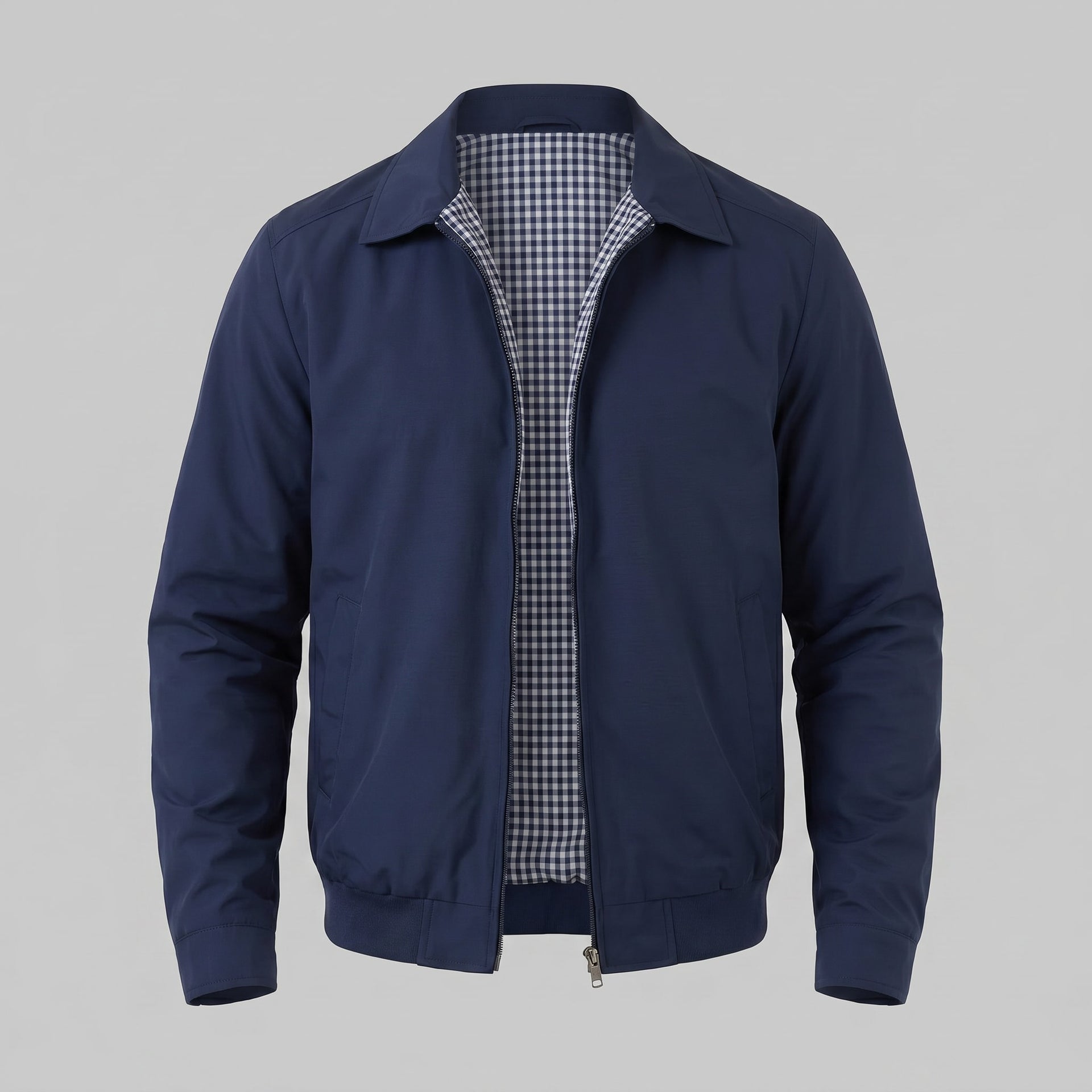 Herren Harrington-Jacke mit Karofutter | Timm