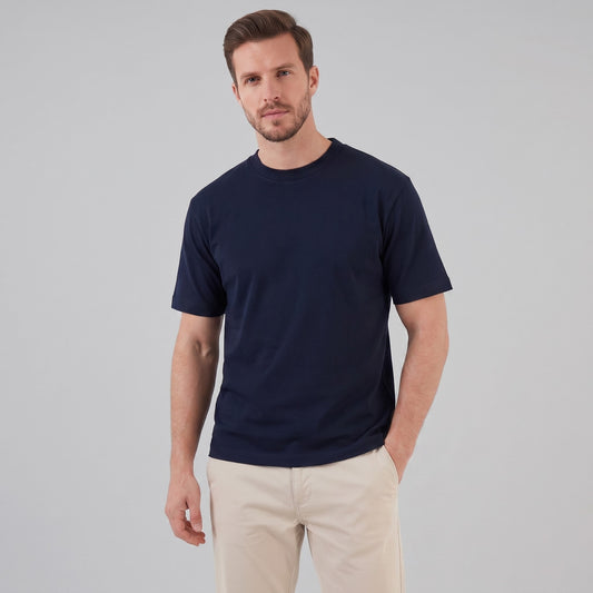 Herren Baumwollshirt Oversize mit Rundhalsausschnitt | Gottlieb_1