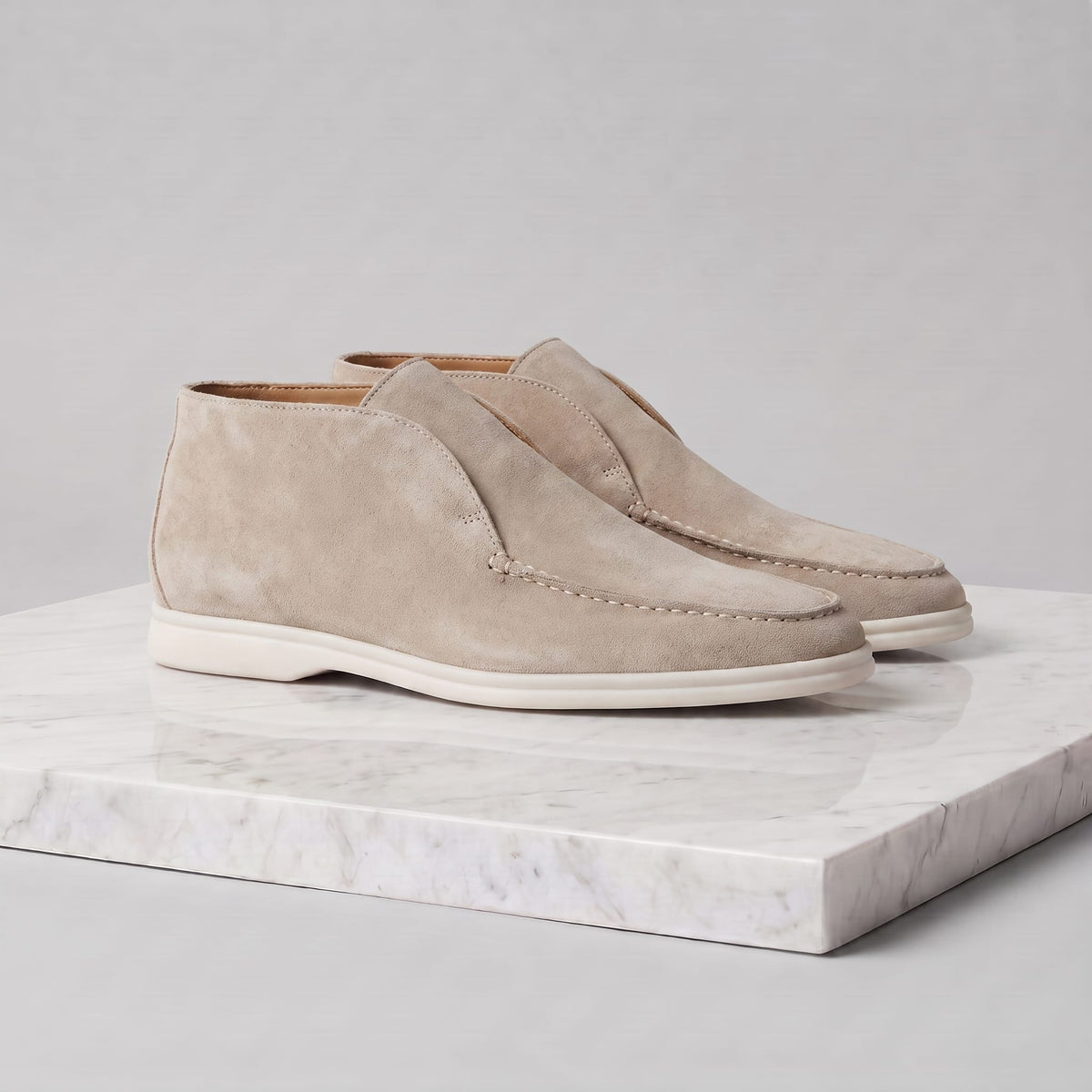 Herren Wildlederstiefelette mit Gummisohle | Heribert