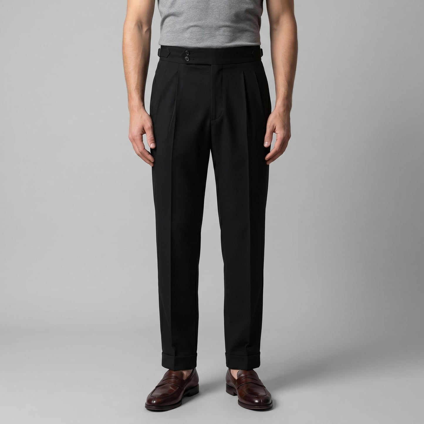 Herren Anzughose mit hohem Bund | Wendelin_1