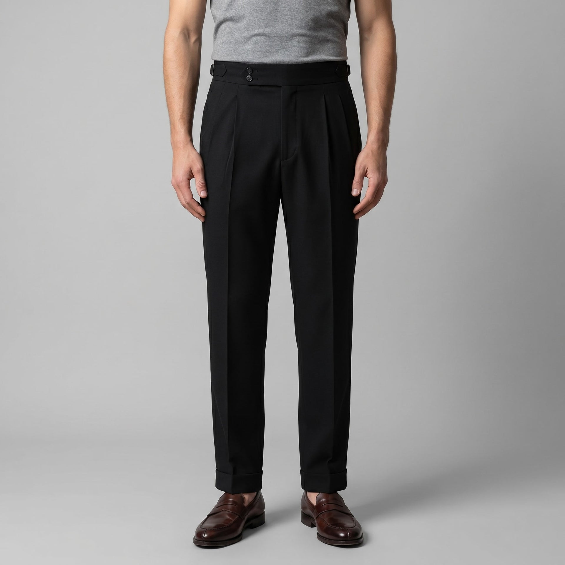 Herren Anzughose mit hohem Bund | Wendelin