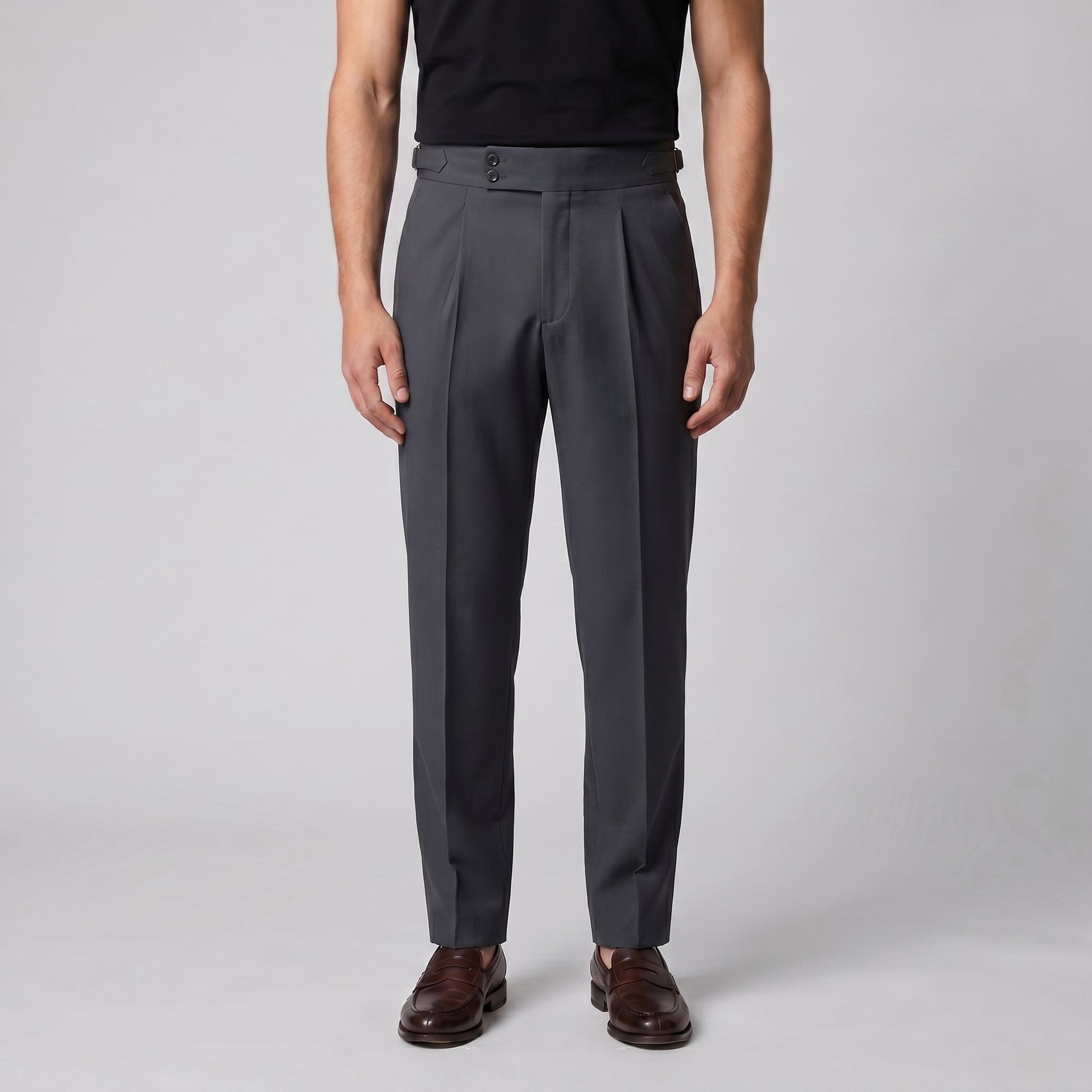 Herren Anzughose mit hohem Bund | Wendelin