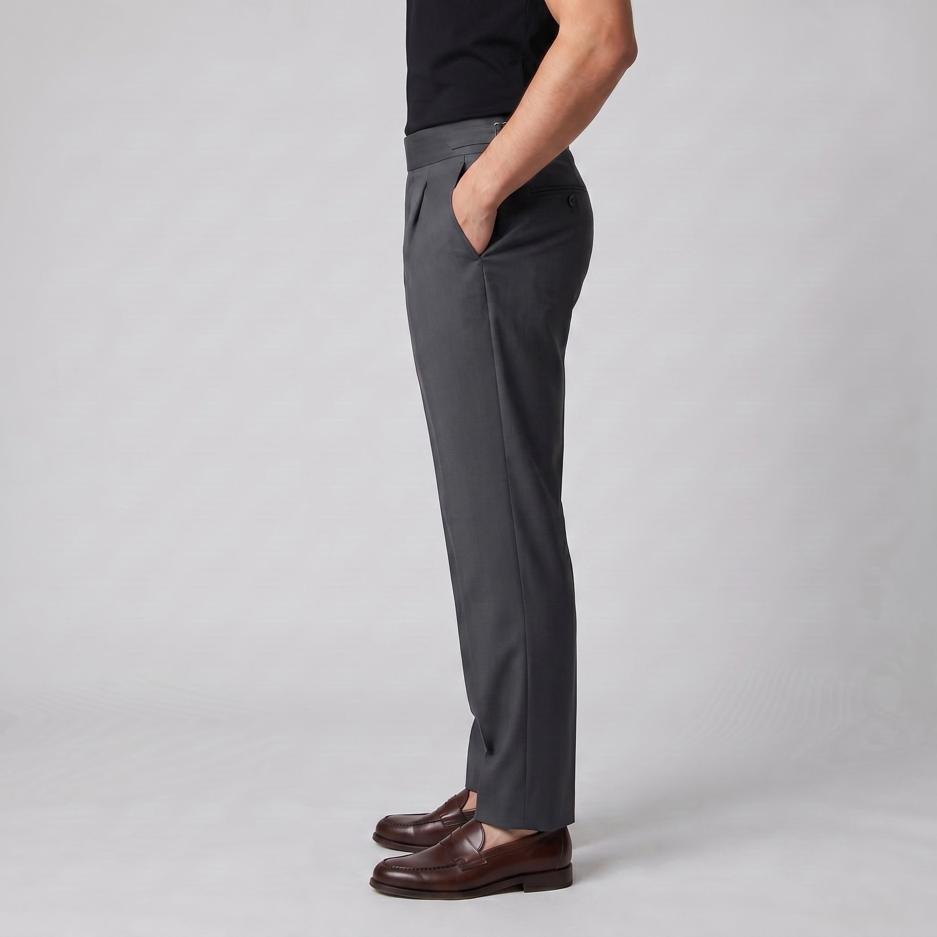 Herren Anzughose mit hohem Bund | Wendelin