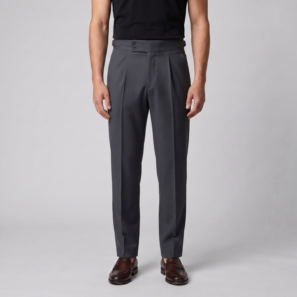 Herren Anzughose mit hohem Bund | Wendelin