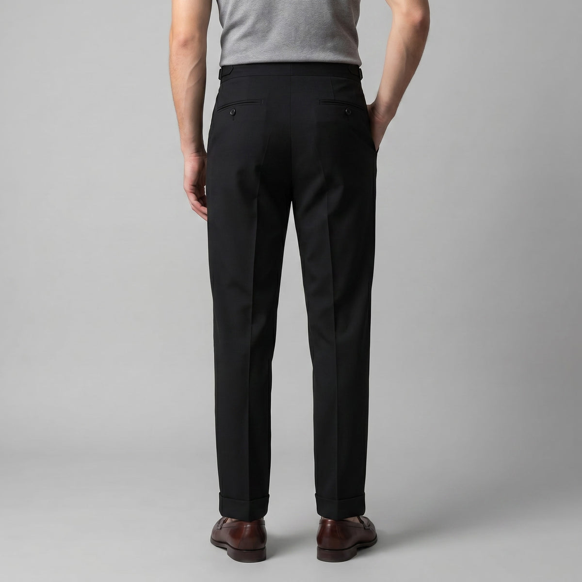 Herren Anzughose mit hohem Bund | Wendelin_4