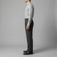 Herren Bundfaltenhose mit hohem Bund knitterarm | Werner