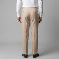 Herren Bundfaltenhose mit hohem Bund knitterarm | Werner