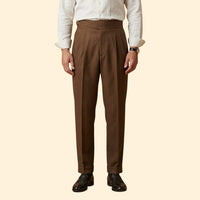 Herren Bundfaltenhose mit Umschlag | Hans