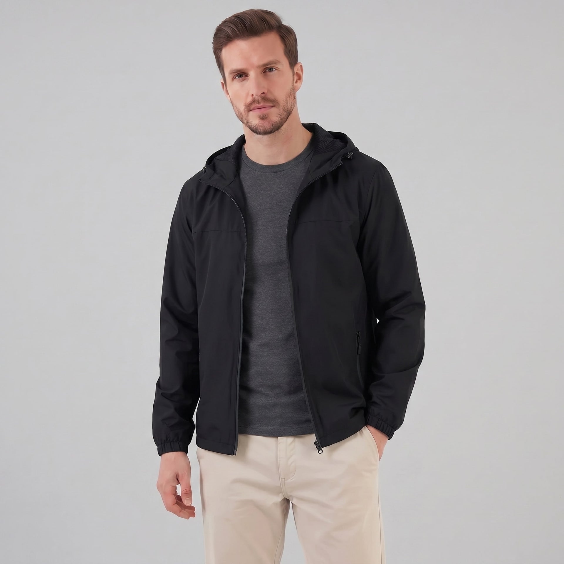 Herren Windjacke mit Kapuze | Elmar