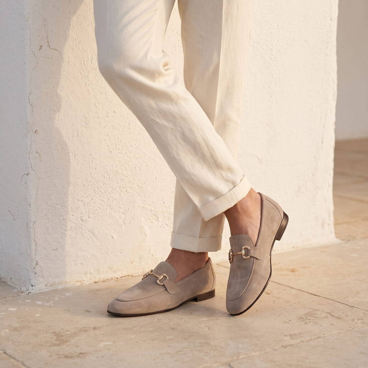 Herren Wildleder-Loafer mit Metalltrense | Herwig_1