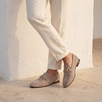 Herren Wildleder-Loafer mit Metalltrense | Herwig