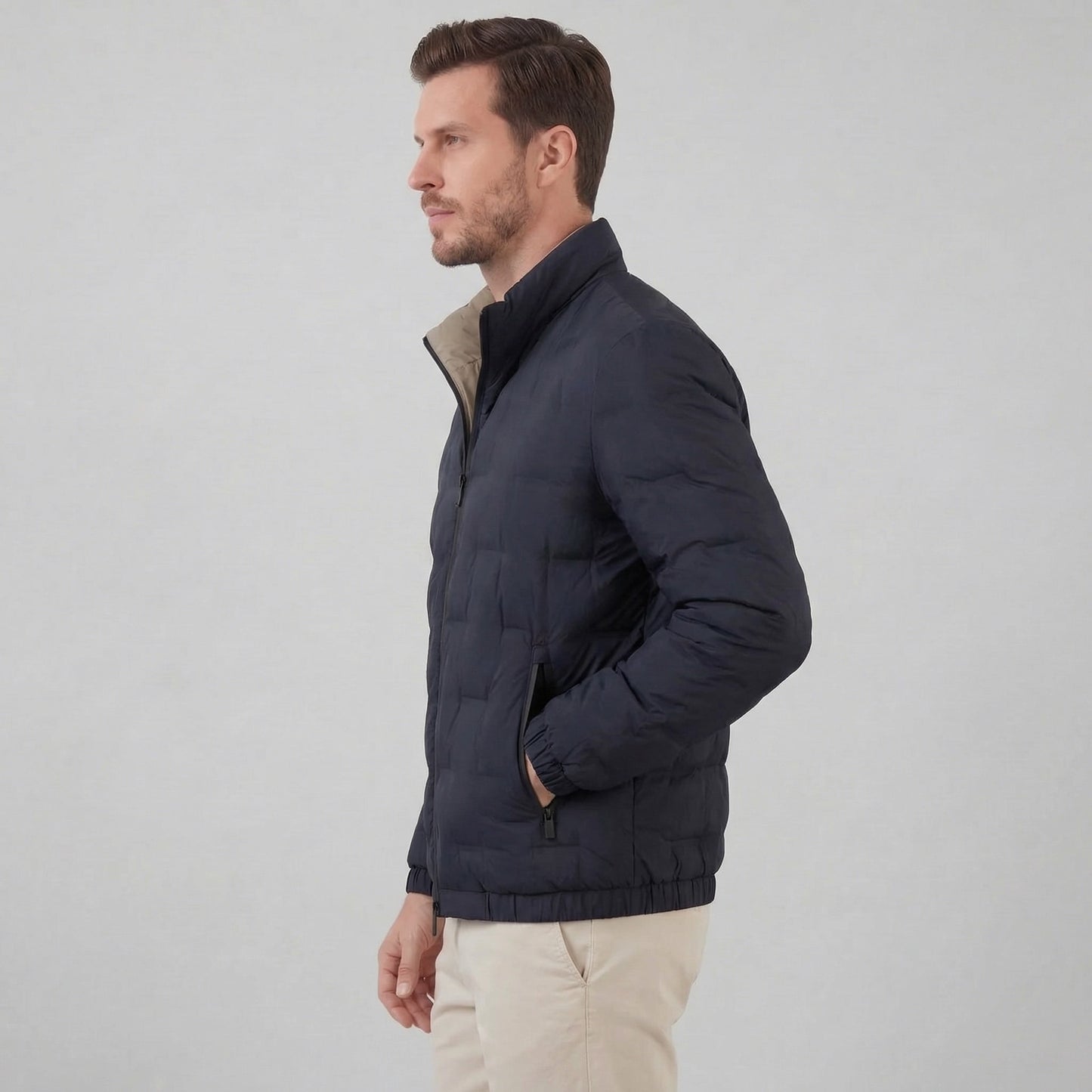 Herren Daunenjacke mit Stehkragen | Torsten_3