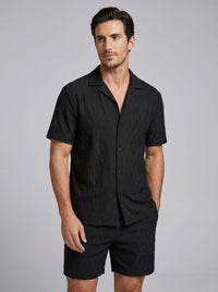 Herren Jacquardset mit Kubakragen | Anton