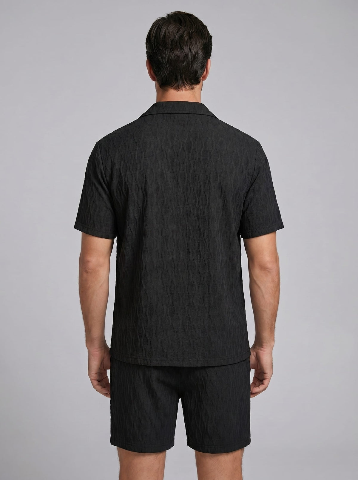 Herren Jacquardset mit Kubakragen | Anton_18