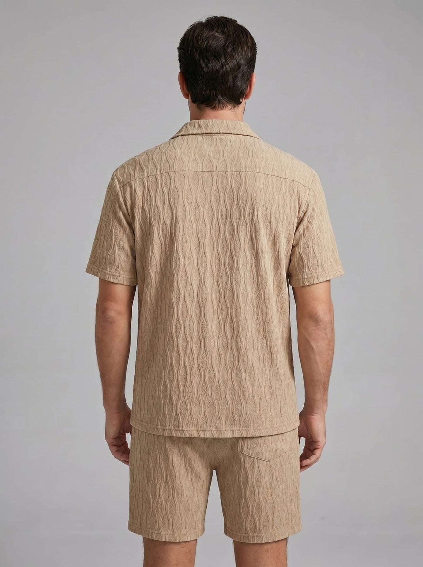 Herren Jacquardset mit Kubakragen | Anton_3